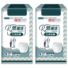 RelaCare 悠適活 日本製造 長效瞬吸自在褲 600c.c., 2個, XL, 20片