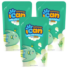Bebesup I-CAN 哈密瓜香泡沫洗手乳 補充包, 3個, 200ml