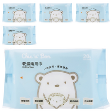 奇哥 Chic a Bon 乾濕兩用巾, 20張, 5包