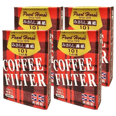 Pearl Horse 寶馬 101無漂白濾紙, 4盒, 40入