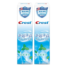 Crest 多效淨白牙膏 清爽薄荷, 120g, 2個