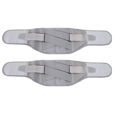 TIMLEI 日本 可調式綁帶護腰帶 腰肌勞損腰托 束腰帶 灰色, 2個