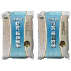 中興米 北海稻長秈糙米, 2個, 2kg