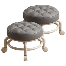 滑輪矮凳, 2個, 灰色