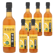 KOKUMORI 穀盛 果然好喝 百香果白葡萄雙果酢, 360ml, 6瓶