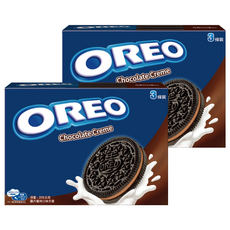 OREO 奧利奧 巧克力口味夾心餅乾 3條裝, 315g, 2盒