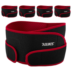 AOLIKES 輕量版可調式雙層護腰 7995, 紅黑色, 5個