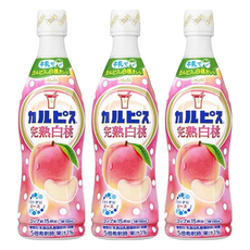 可爾必思 濃縮白桃乳酸菌飲料, 470ml, 3瓶