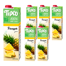 Tipco 100%鳳梨汁, 970ml, 6個