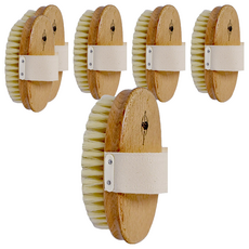 B&W 珀薇 白豚鬃桑拿SPA沐浴清潔刷 德國製, 6個