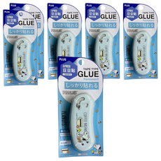 PLUS 普樂士 SNOOPY 史努比 豆豆貼 雙面膠帶 54-678 6mm x 10m, 咖啡小憩, 6個