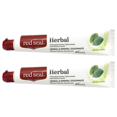 red seal 紅印 草本防蛀牙膏, 100g, 2條