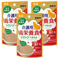 AiXiA 介護貓護理主食餐包3號 泥狀, 30g, 3個, 鮪魚