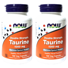 NOW Foods 超級牛磺酸膠囊, 2個, 100顆