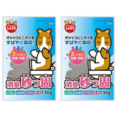 minimal LAND MARUKAN 消臭凝固鼠砂, 1.5kg, 2袋