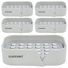 純粹無痕壁掛皂架, 單一顏色, 5個