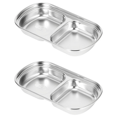 A-OK 韓式小菜盤, 雙格, 2個