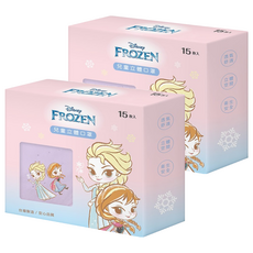 ONEDER 旺達棉品 冰雪奇緣系列兒童立體口罩 小圖, 混和顏色, 2個, 15片
