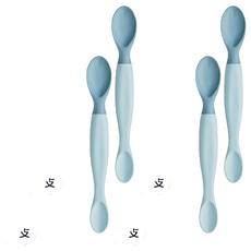 Simba 小獅王辛巴 美味軟質湯匙, 晨藍色, 4支