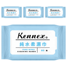 KENNEX 肯尼士 幼兒柔溼巾 厚款, 45g, 80張, 4包