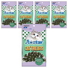 A star 皮毛呼吸道機能潔牙骨 貓專用, 5個, 50g, 貓草