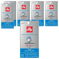 illy 意利 低咖啡因濃縮 咖啡膠囊 NESPRESSO適用, 6個, 5.7g, 10個裝