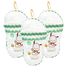 Sanrio 三麗鷗 鞋造型搓澡球, 帕恰狗點心時間, 3個, 1個裝