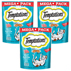 Temptations 喵愛餡 貓點心, 香誘鮮鮪口味, 160g, 3包