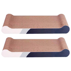 可愛造型貓抓板 骨頭型, 顏色隨機, 2個