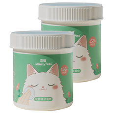 Mamy Pets 宠情 寵物水潤眼部濕巾, 150片, 2罐