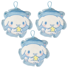 Sanrio 三麗鷗 雙面兩用沐浴球 大耳狗 10 x 10 x 7cm, 混和顏色, 3個, 1個裝
