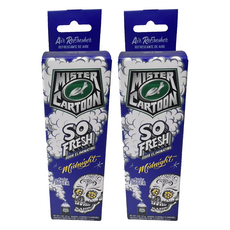 Turtle Wax 美國龜牌 卡通先生 車內清新除臭噴霧 午夜清新 54229, 2個, 57g