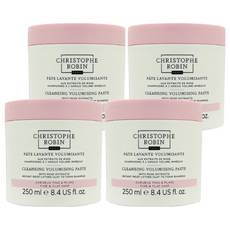 CHRISTOPHE ROBIN 玫瑰豐盈淨化髮泥, 250ml, 4瓶