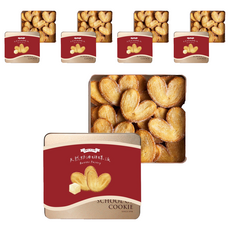 School of Cookie 台灣優格餅乾學院 天然奶油蝴蝶派鐵盒餅乾, 200g, 5個