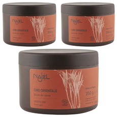 NAJEL 法國有機無痛除毛蜜蠟 純蔗糖, 350g, 3罐