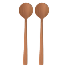 tougei 籐芸 Nachure Cutlery 天然木餐具 茶匙, 木色, 2個