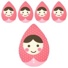 台灣 COSMOS 璀璨急亮拋光棉 H34765, 5個, 粉紅色