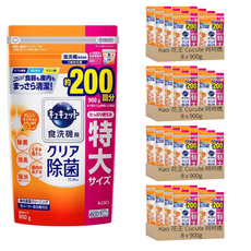 Kao 花王 Cucute 珂珂透 洗碗機專用柑橘油清潔粉補充包, 900g, 32包