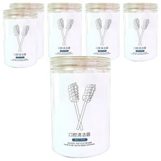 咪咪購物 口腔清潔棒 7.8 x 1.3cm 白色, 30支, 6罐