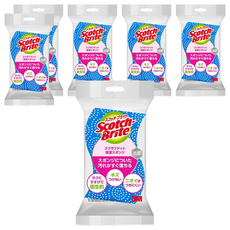 3M Scotch-Brite 潔力豆海綿菜瓜布, 藍色, 6個, 1個裝