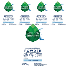 Seventh Generation 淨七代 洗碗機專用洗碗粉, 1280g, 5盒