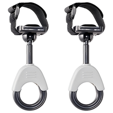 km 嬰兒車掛鉤小推車后掛包鉤子, 2入, 灰色