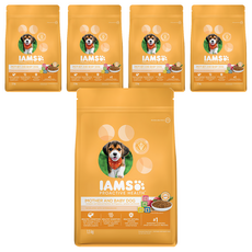 IAMS 愛慕思 健康優活 幼犬與懷孕母犬營養配方乾糧, 小麥, 1.5kg, 5袋
