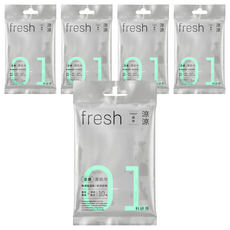 Shallop 刷樂 涼感濕紙巾 森林, 5個, 10張, 67.5g