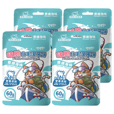 vosto 沃司托 啵脆化毛潔牙餅, 60g, 4個, 豐盛海味