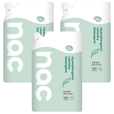 nac nac 低敏親膚嬰兒洗衣精補充包, 3個