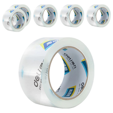 deLi 得力 大管芯OPP封箱膠帶 30248 48mm x 100Y, 6個, 透明色
