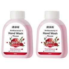 清淨海 玫瑰洗手慕斯補充瓶, 2個, 480ml