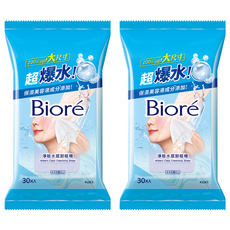Biore 蜜妮 淨粧水感卸粧棉 30片, 100g, 2個