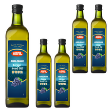 ABRIL 河洛嚴選葡萄籽油, 5個, 1L